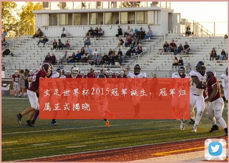 女足世界杯2015冠军诞生，冠军归属正式揭晓